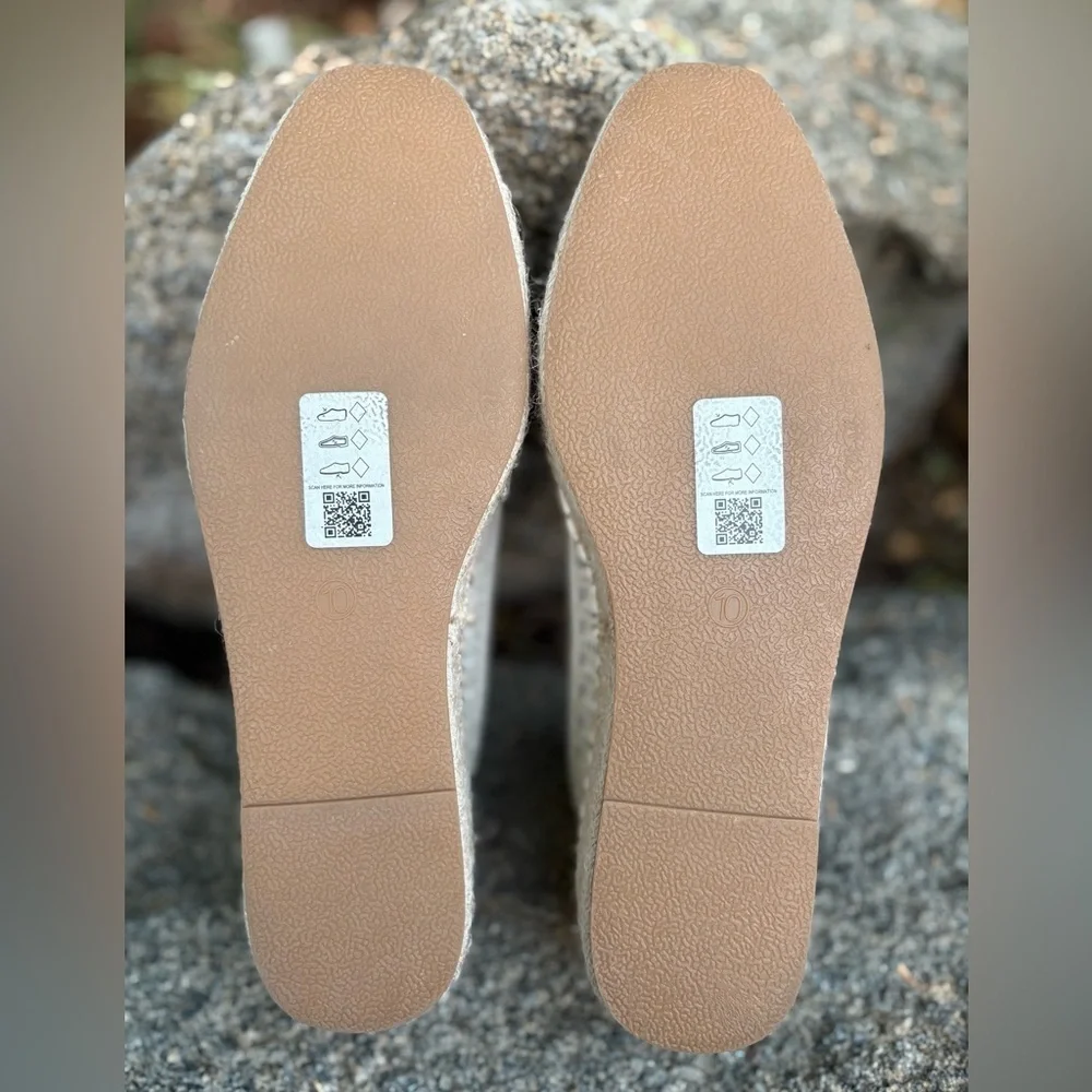 ASOS Design July Flatform Espadrilles in Cream Weave